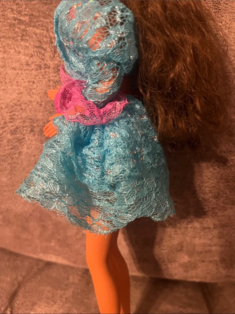 Vintage 1990 Mattel Lights and Lace Teresa Barbie Doll #9727- Rare Steffie Face